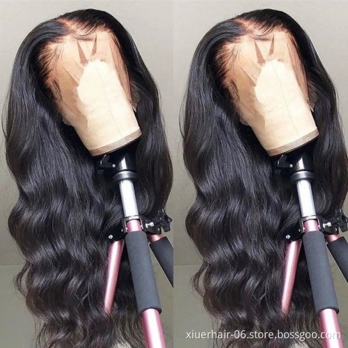 Wholesale Private Label 360 30Inche Real Natural Lake Lace Front Indian Virgin Jerry Curl 13X6 Hd Lace Human Hair Wig